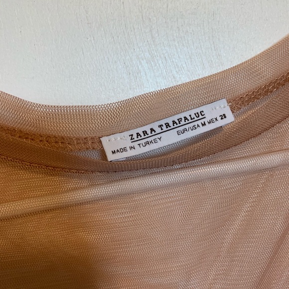 Zara Tan mesh shirt - Picture 2 of 2